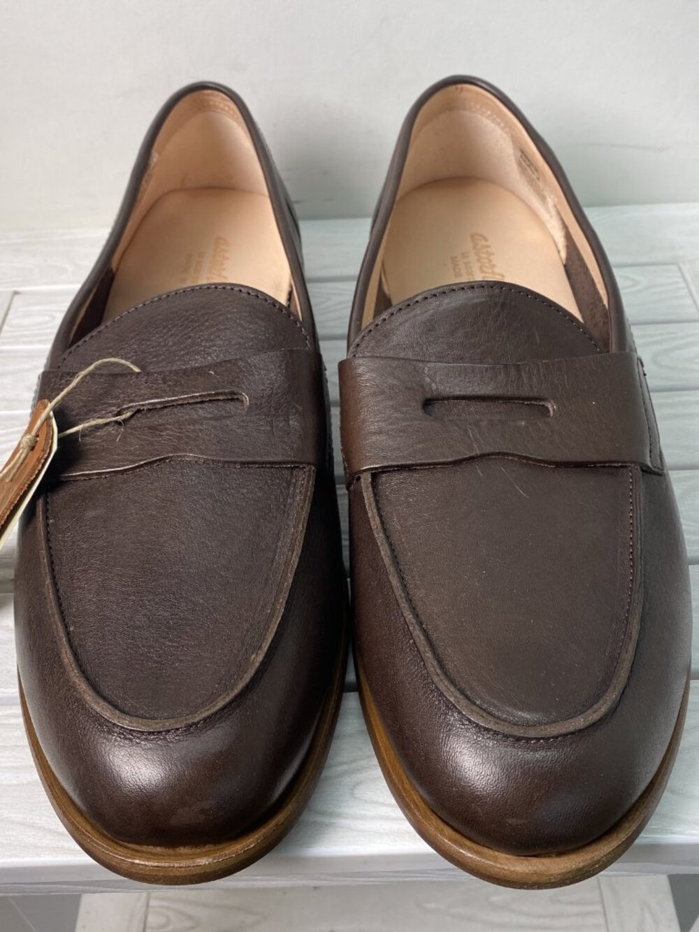 Astorflex Mens Size 10 H Dartflex Loafer Brown Bovine Leather Slip On